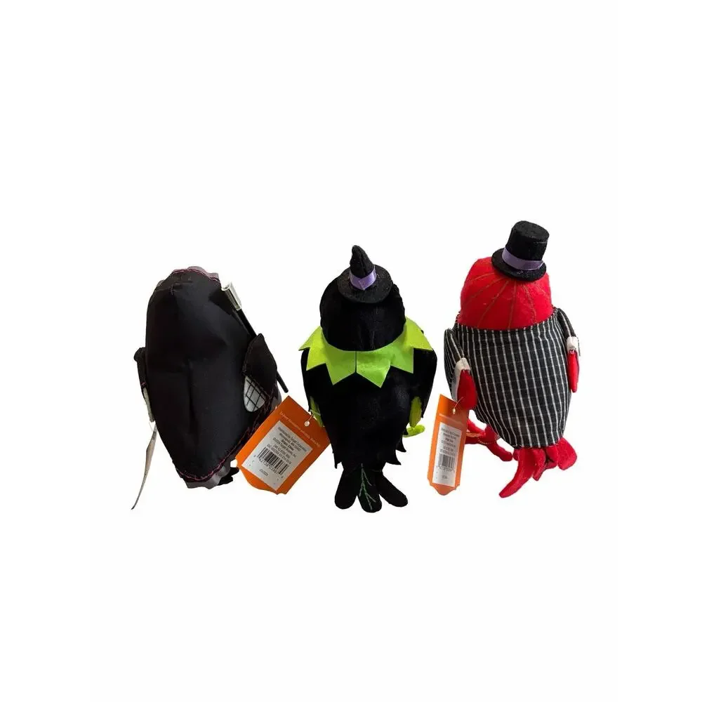 Target Hyde & EEK Featherly Friends Halloween Birds 2024 Set of 5 Decor NEW NWT